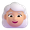 woman white hair emoji
